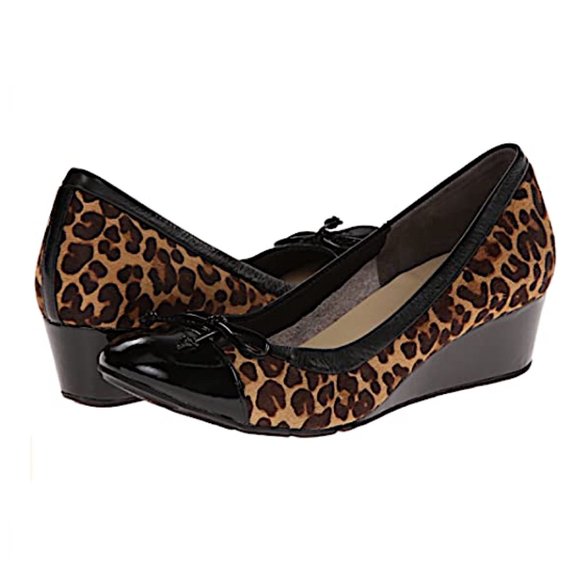 Cole Haan Shoes - New Cole Haan Air Tali Leopard Calf Hair Wedge
